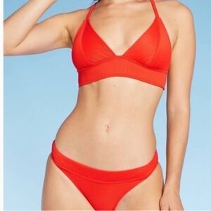 Xhilaration Ribbed Cheeky Bikini Bottom, Large 8/10